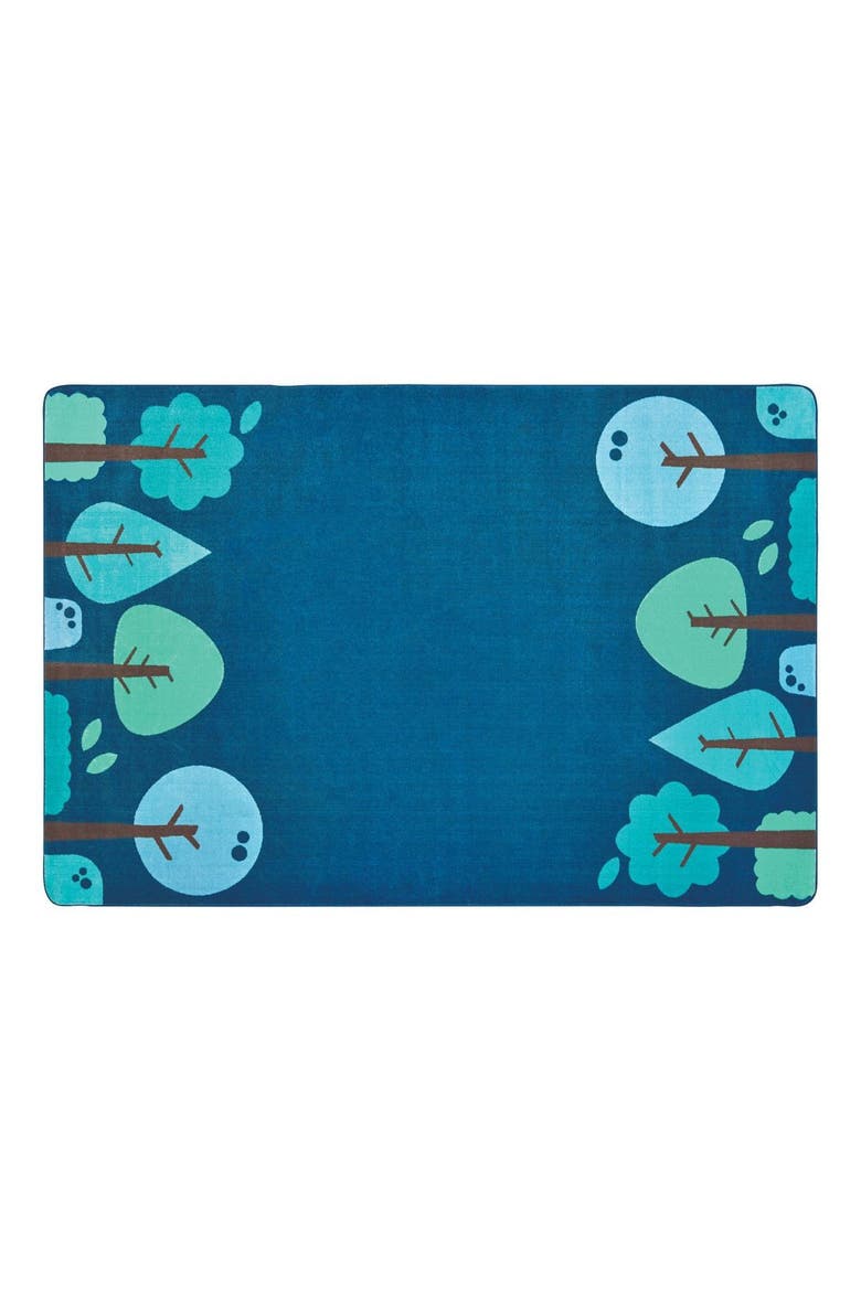 Tranquil Trees Carpets, Main, color, Blue