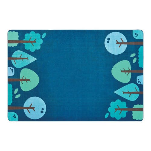Kaplan Early Learning Company Tranquil Trees Carpets In Blue