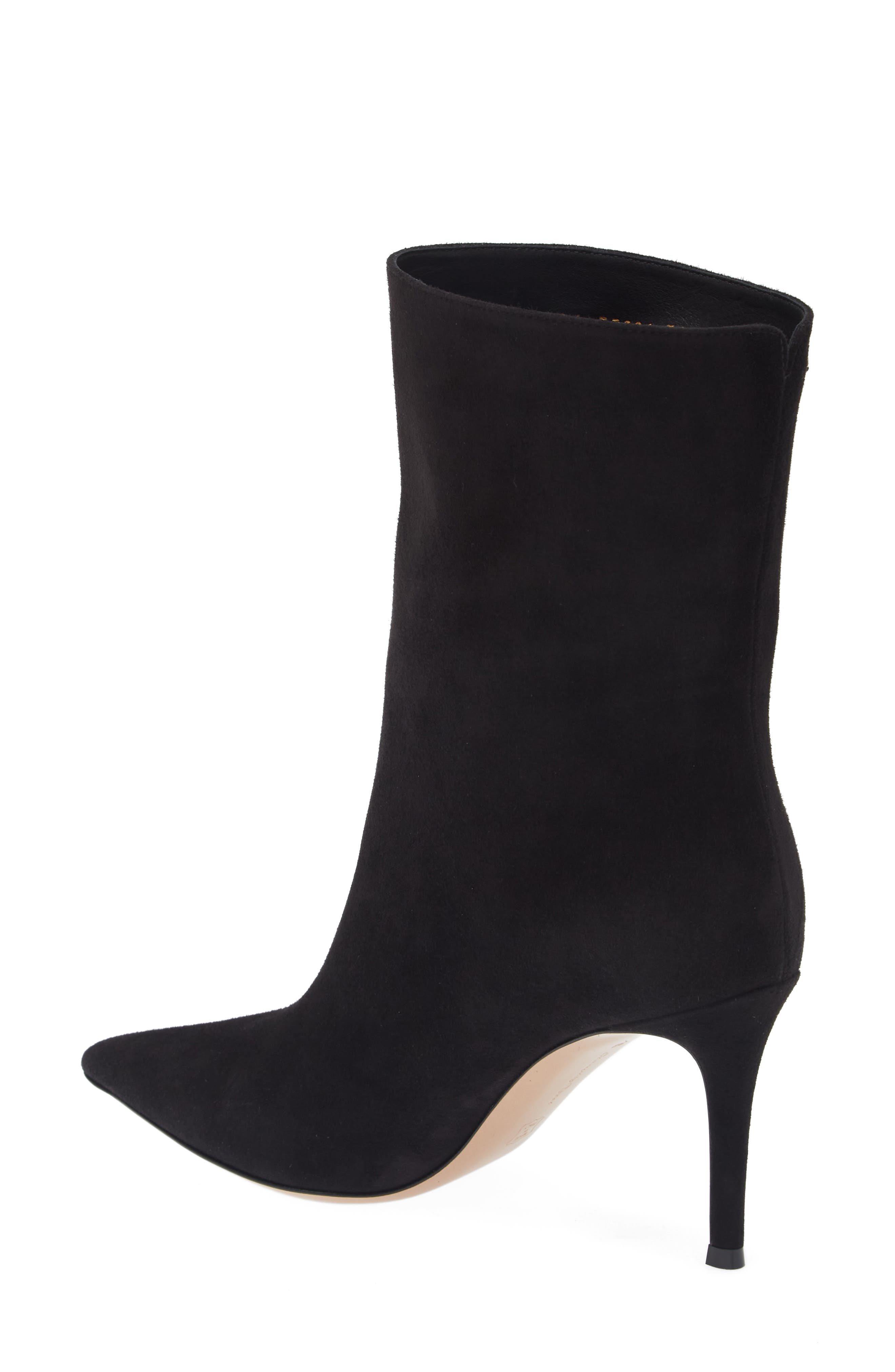 Gianvito Rossi Camoscio Stivale Pointed Toe Bootie, Alternate, color, 