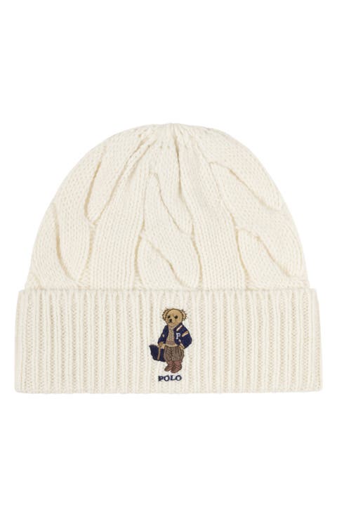 Bear Wool Blend Beanie