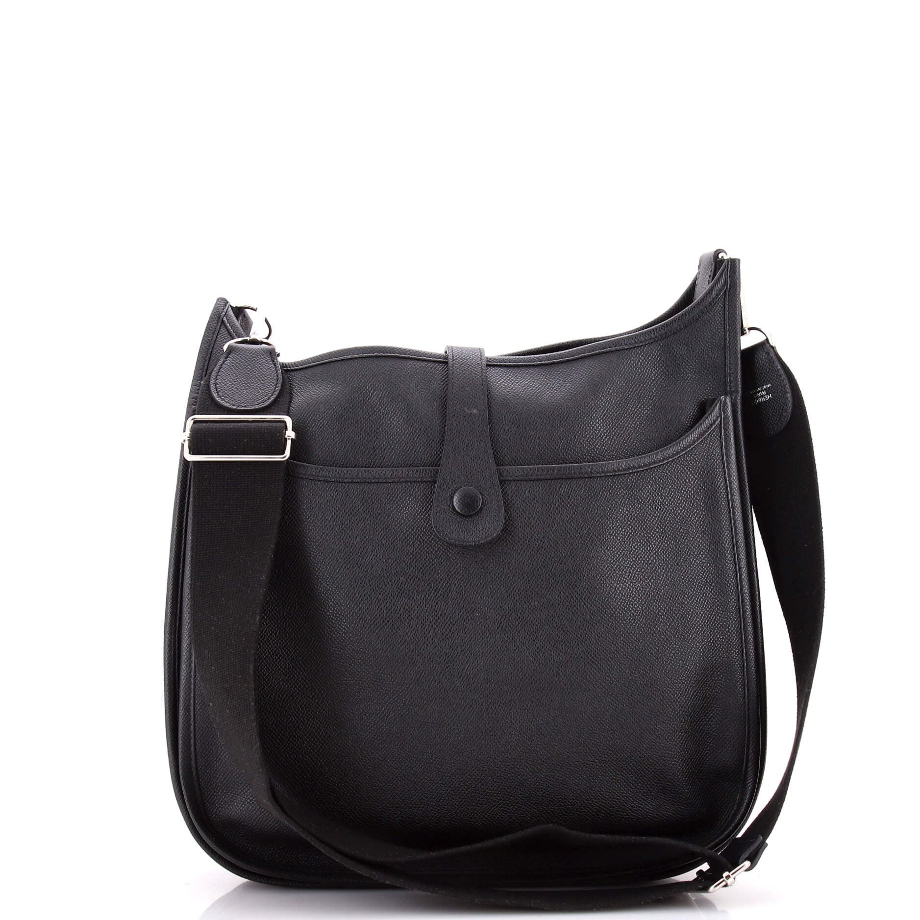 Pre-Owned Hermes Evelyne Bag Gen III Epsom GM, Alternate, color, Noir