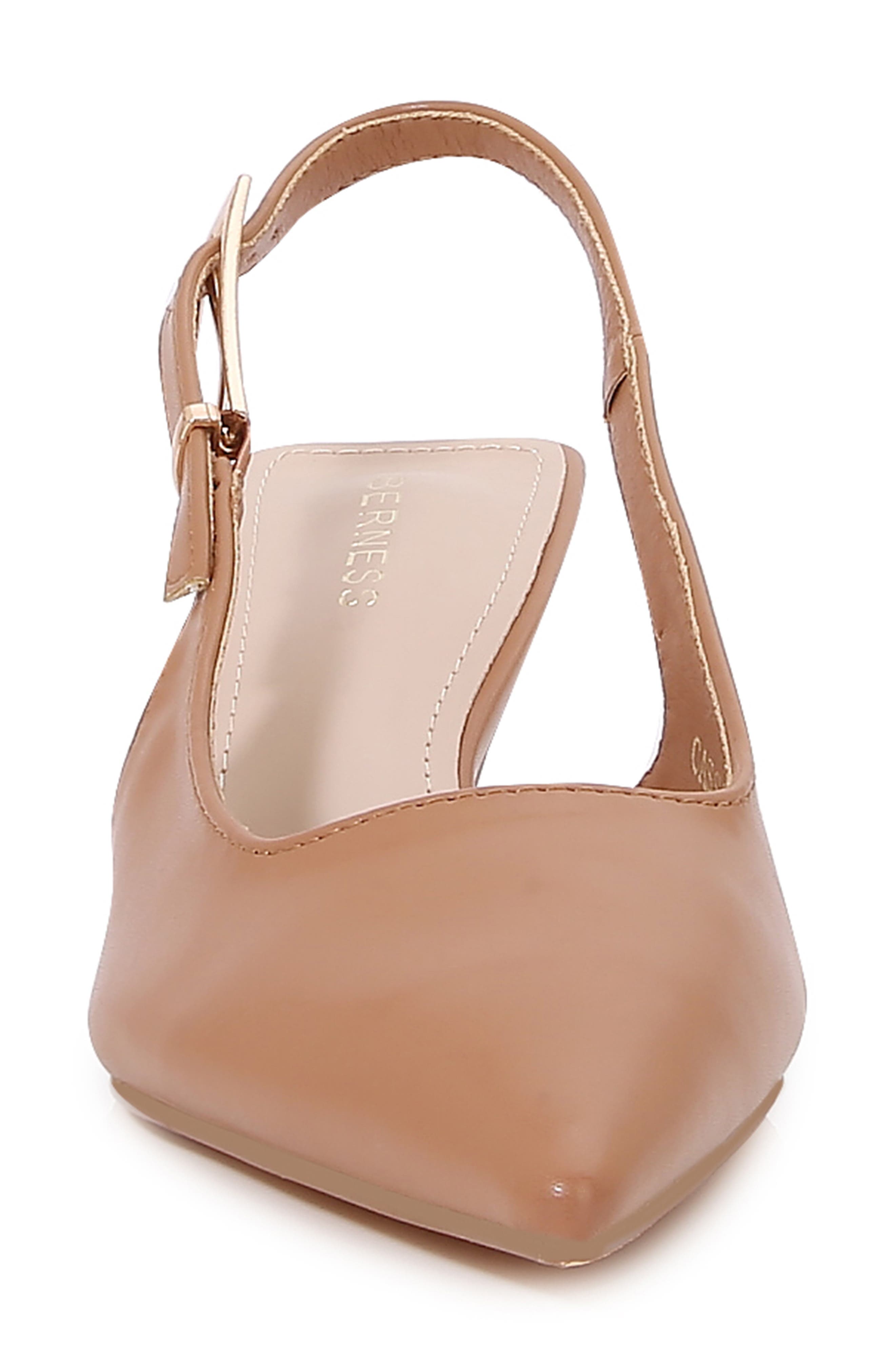 BERNESS Cassandra Slingback Kitten Heel Pump, Alternate, color, Mocha