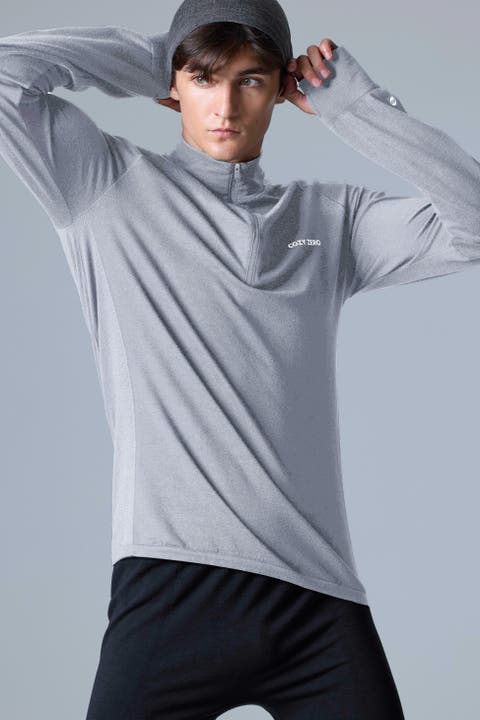 Tech Merino Classic Fit Half Zip Long Sleeve Base Layer