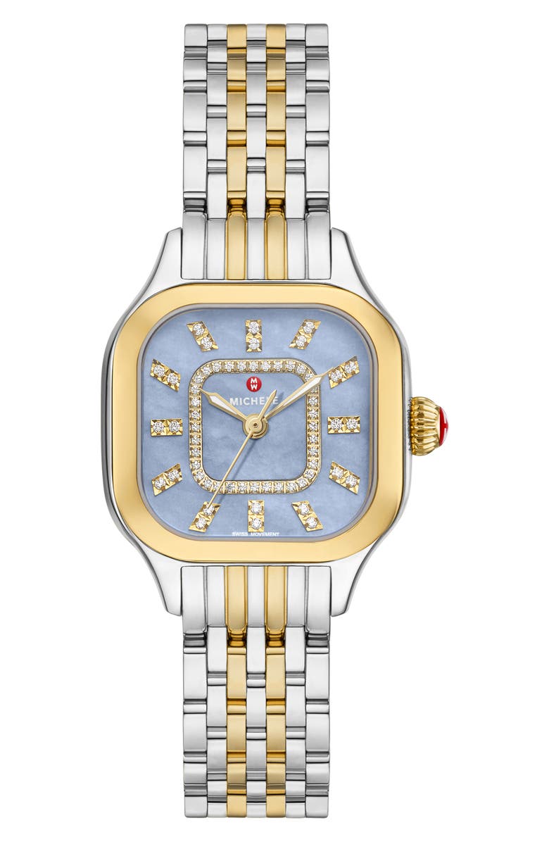 MICHELE Meggie Diamond Dial Bracelet Watch, 29mm, Main, color,