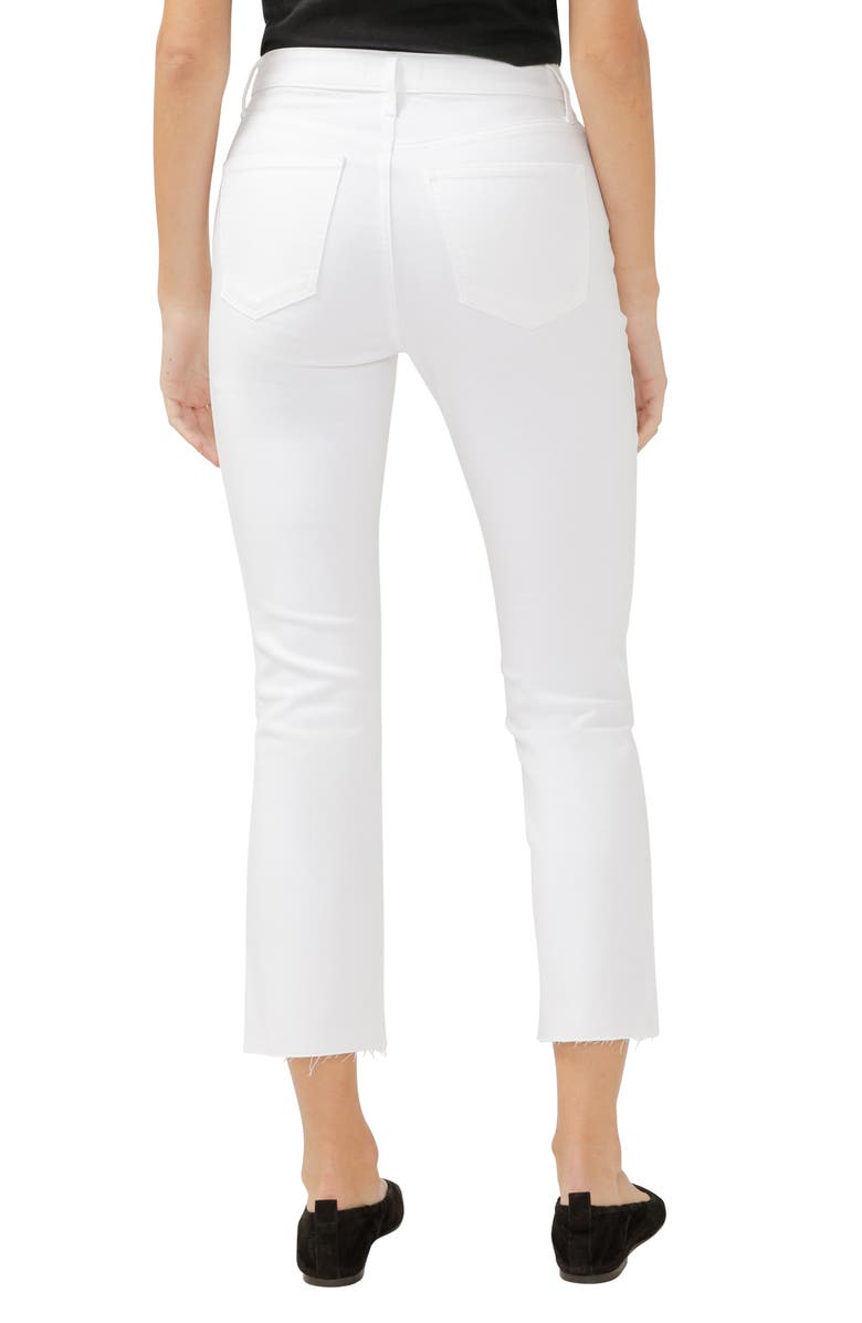 Silver Jeans Co. Isbister High Waist Ankle Straight Leg Jeans, Alternate, color, White