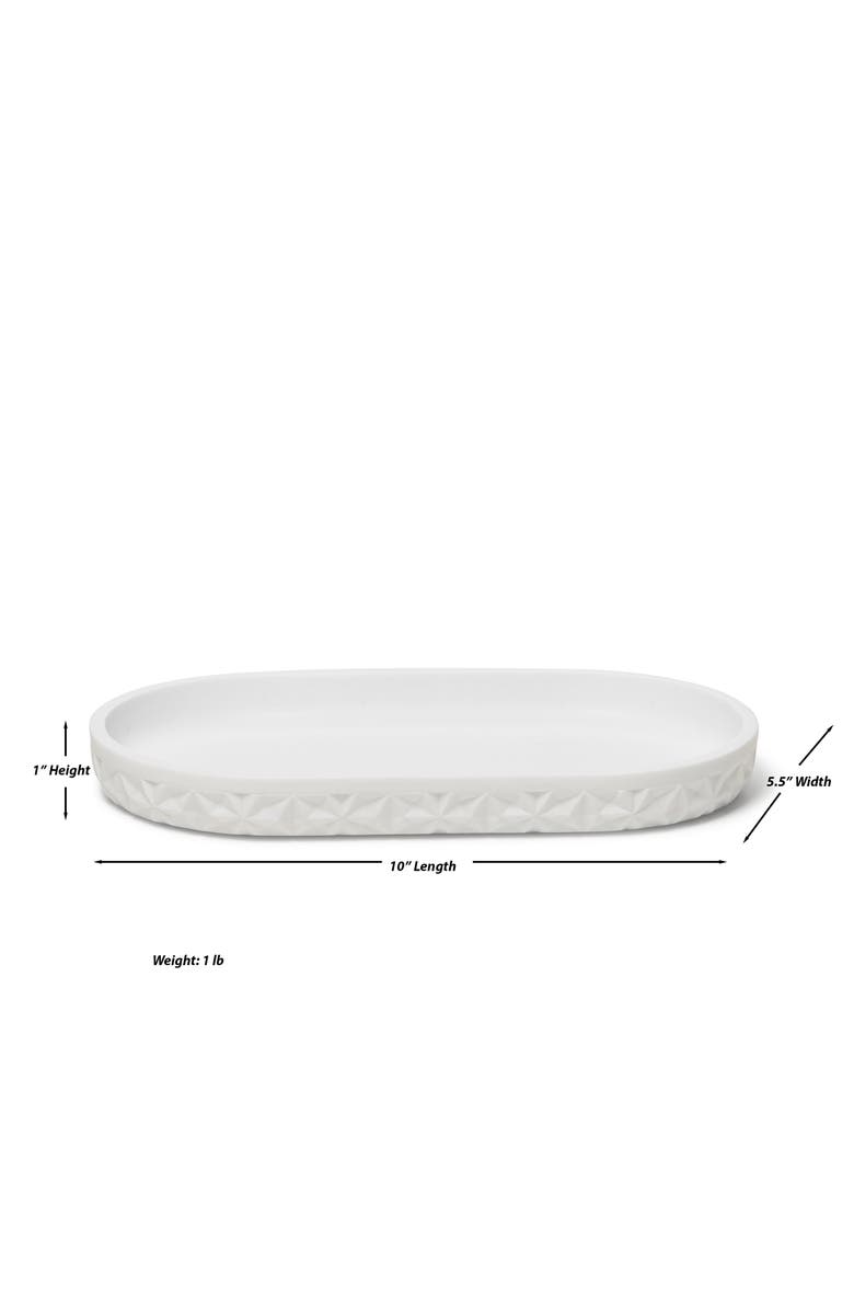 ROSELLI TRADING COMPANY Quilted 3-Piece Bathroom Set, Alternate, color, White