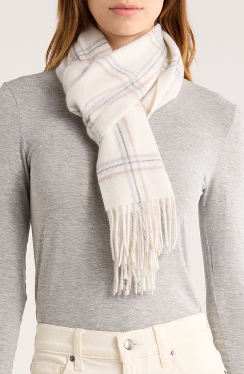Check Cashmere Scarf