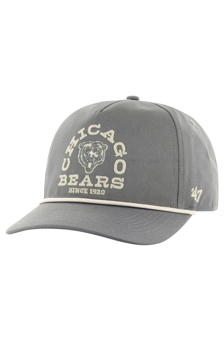 '47 Men's '47 Gray Chicago Bears Canyon Ranchero Hitch Adjustable Hat, Main, color, 