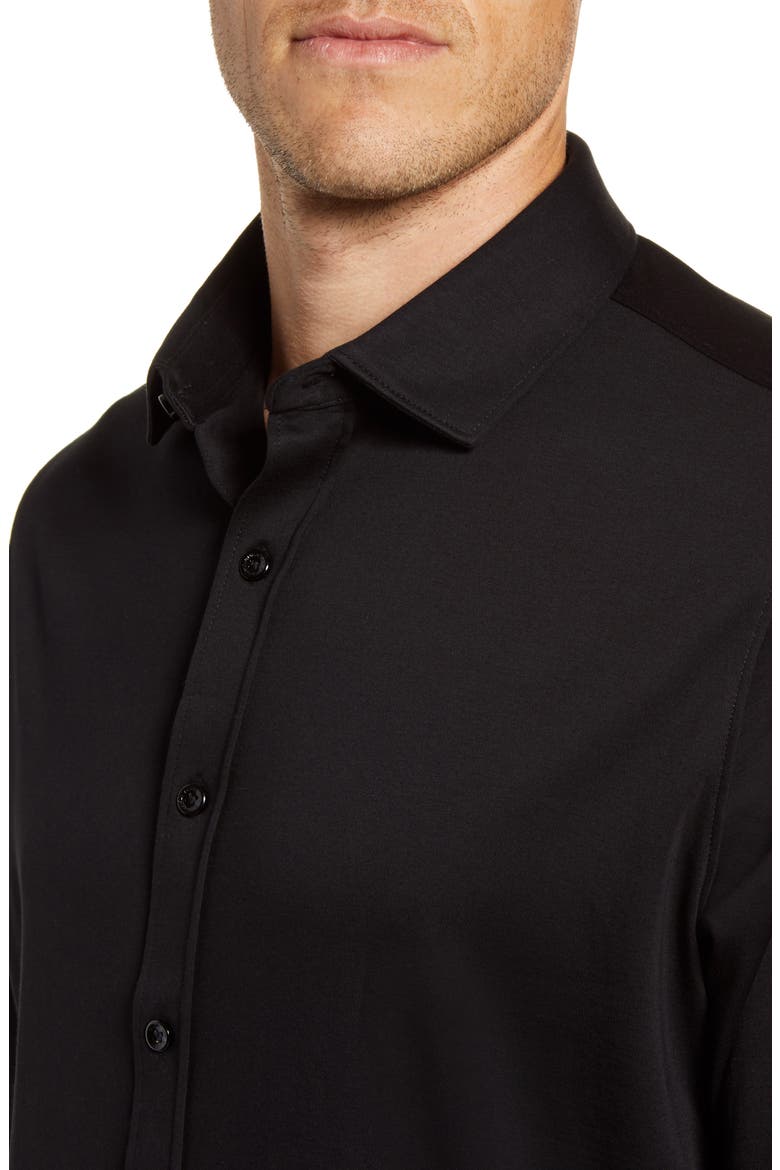 Regular Fit Button-Up Shirt, Alternate, color, BLACK
