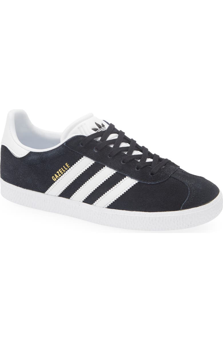 adidas Kids' Gazelle Low Top Sneaker, Main, color, Black/ Green/ Pink