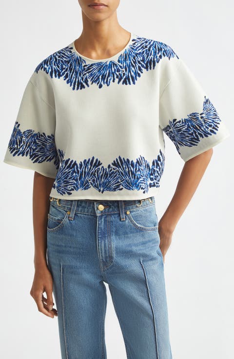 Alara Jacquard Knit Top