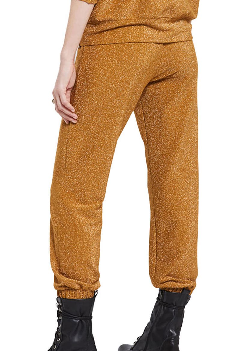 Viscose Trousers With Lurex, Alternate, color, Gold