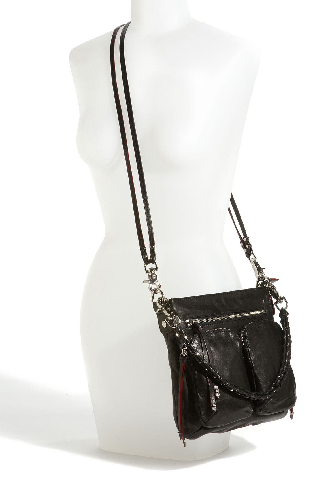 MZ Wallace 'Sophie' Leather Crossbody Bag, Alternate, color, 