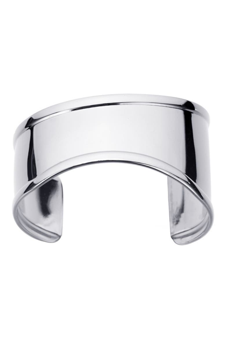 Tapered Cuff Bracelet, Main, color, SILVER
