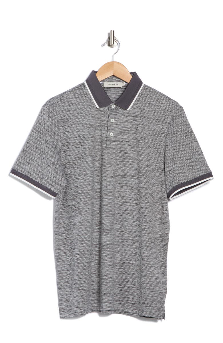 Bugatchi Tipped Collar Performance Knit Polo, Alternate, color,