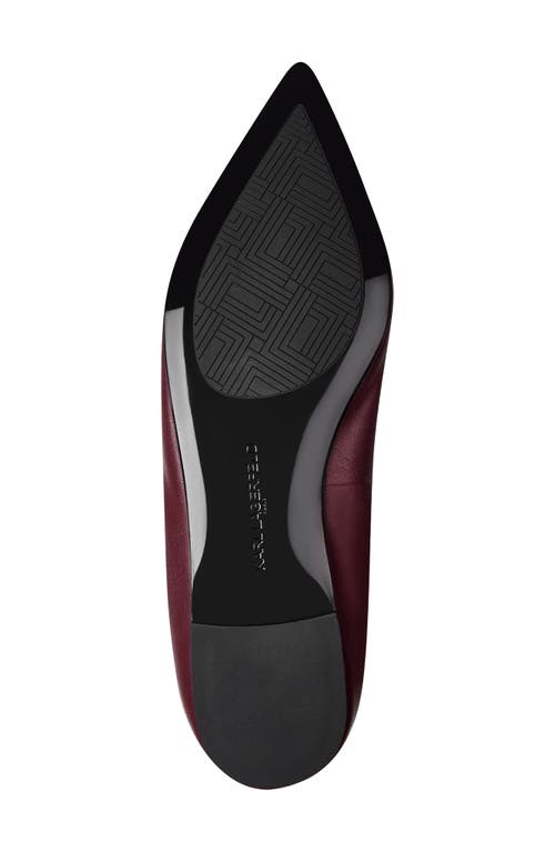 Karl Lagerfeld Paris Vinette Pointed Toe Flat In Burgundy