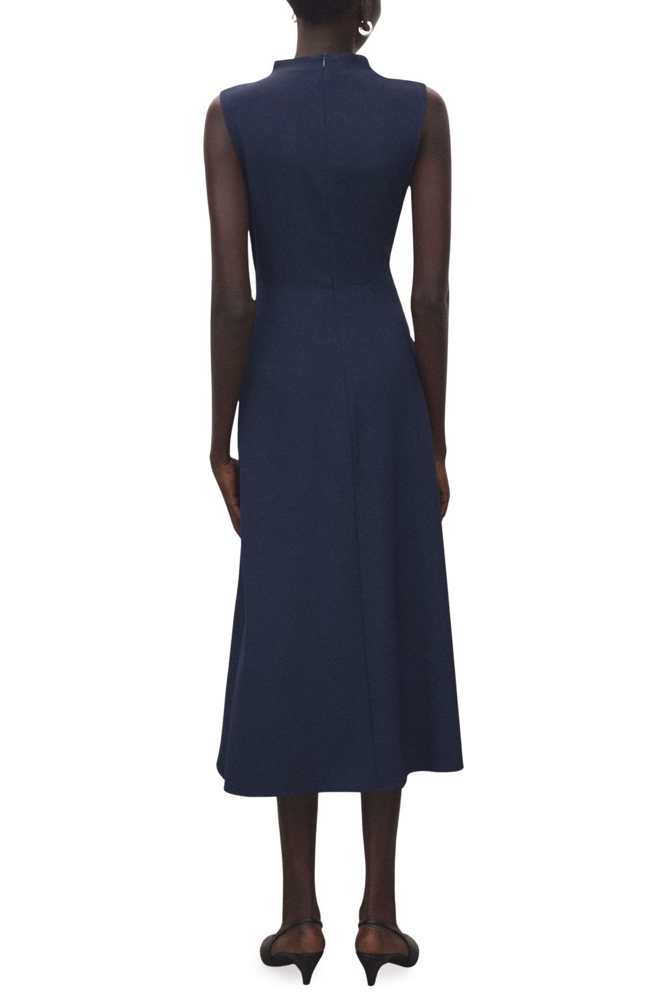 Mock Neck Midi Dress - image 2