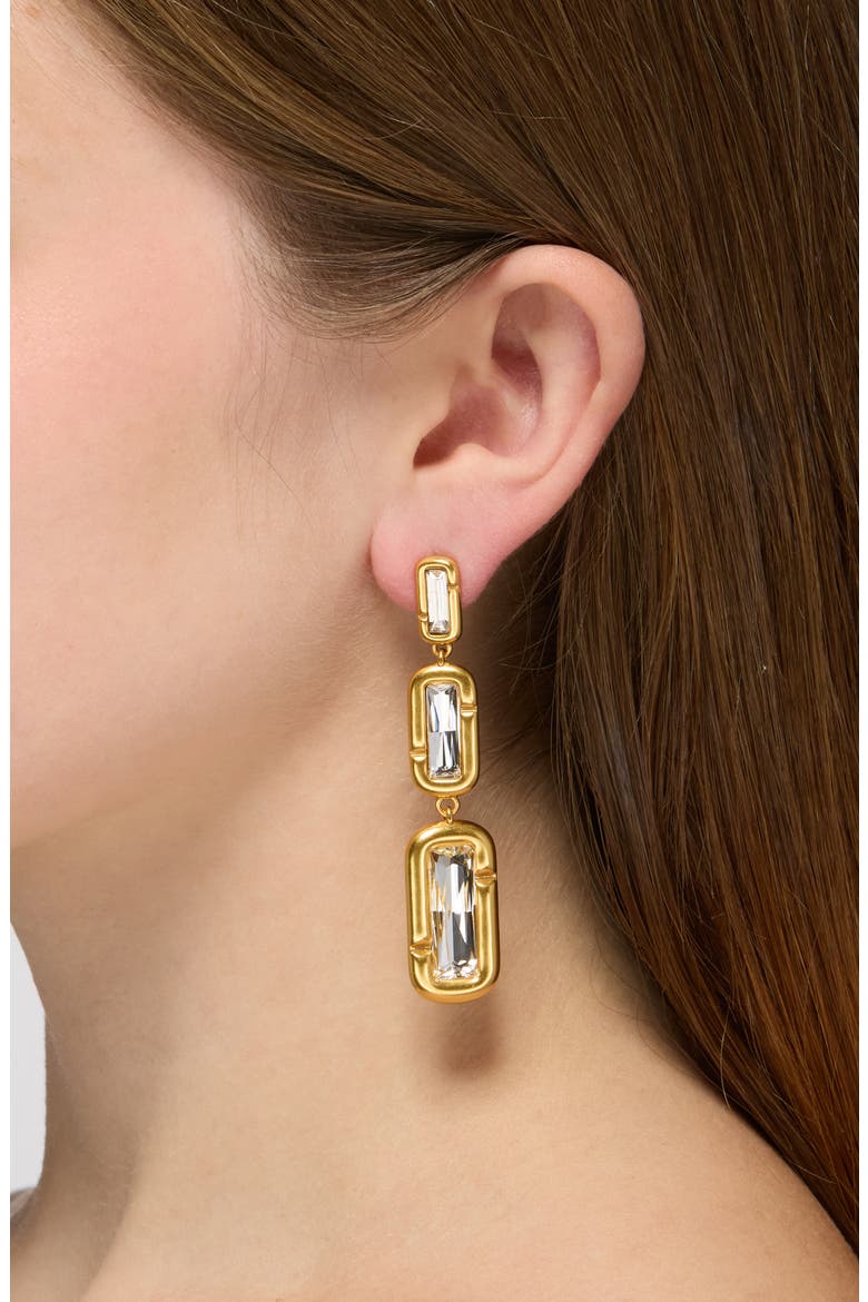 Pop J Marc Gem Linear Drop Earrings, Alternate, color, ANTIQUE GOLD