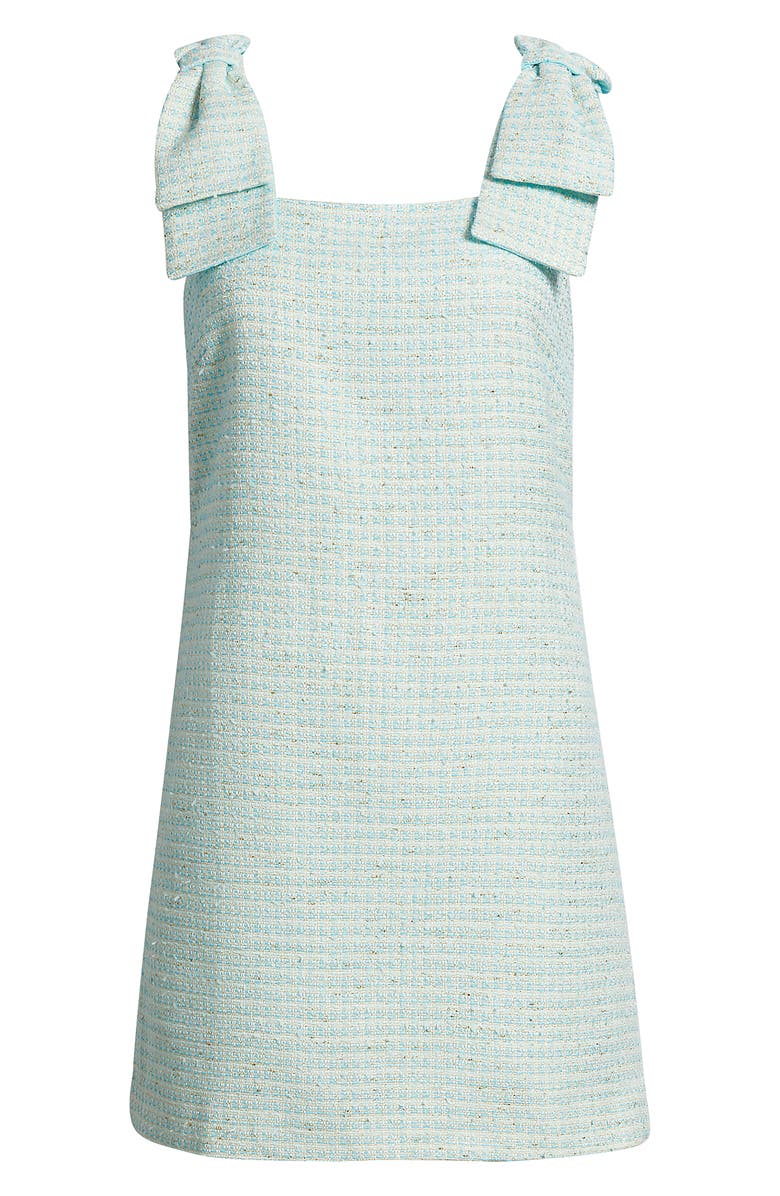 Lilly Pulitzer<sup>®</sup> Anders Skirted Tweed Romper, Alternate, color, Capri Blue Fantasy Boucle