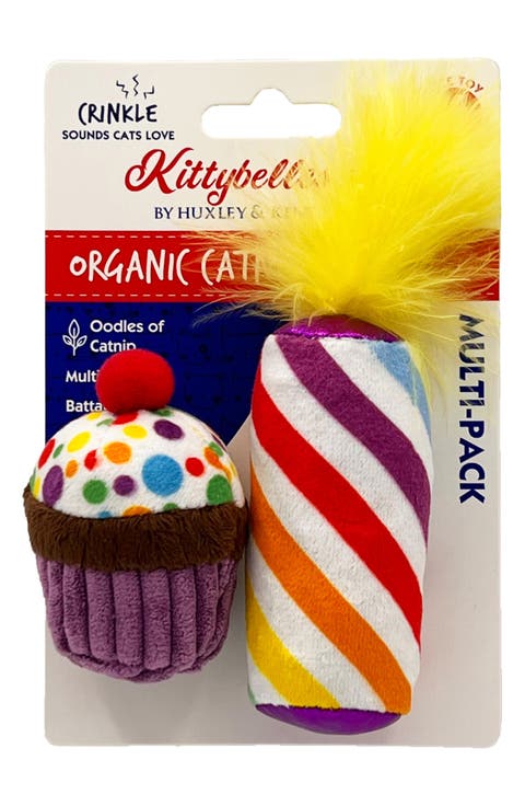 Kittybell Me-Wow Cupcake 2-Pack Cat Toys