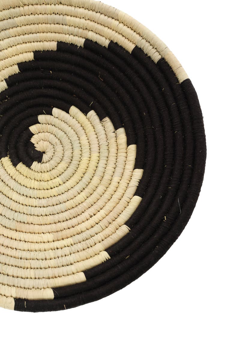 Wall Basket Black Swirl, Alternate, color, Black