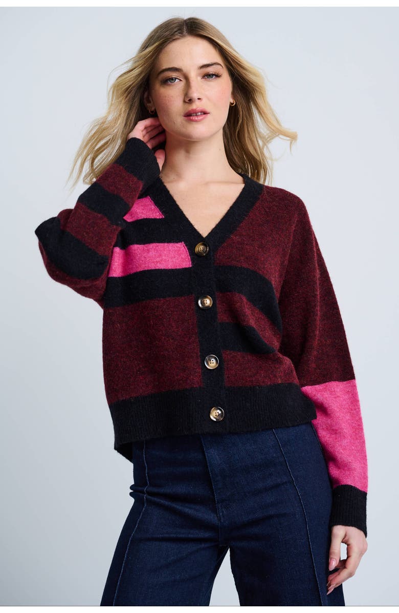 Lisa Todd The Graduate Striped Cardigan, Main, color, 