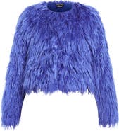 City Chic Blakely Faux Fur Crop Jacket