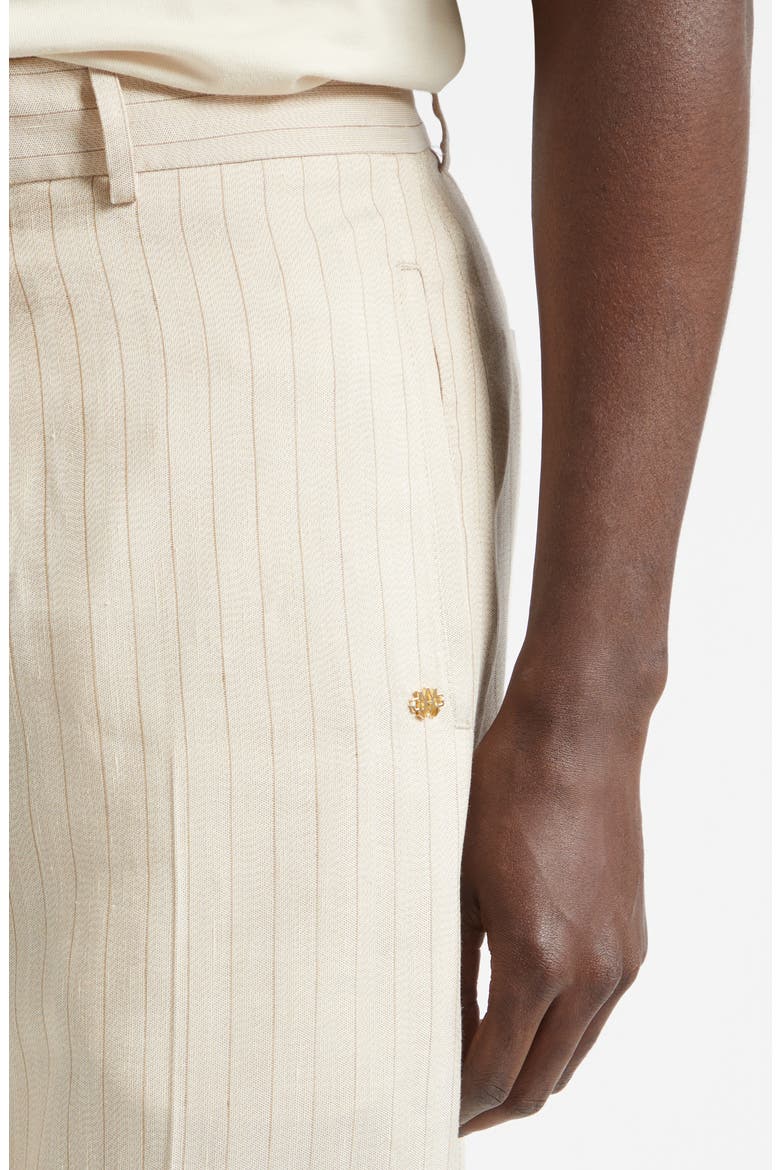 Tailored Pinstripe Pants, Alternate, color, ALABASTER ARCHIVED