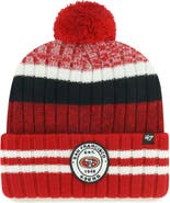 '47 Men's '47 San Francisco 49ers Quiver Cuffed Knit Hat with Pom
