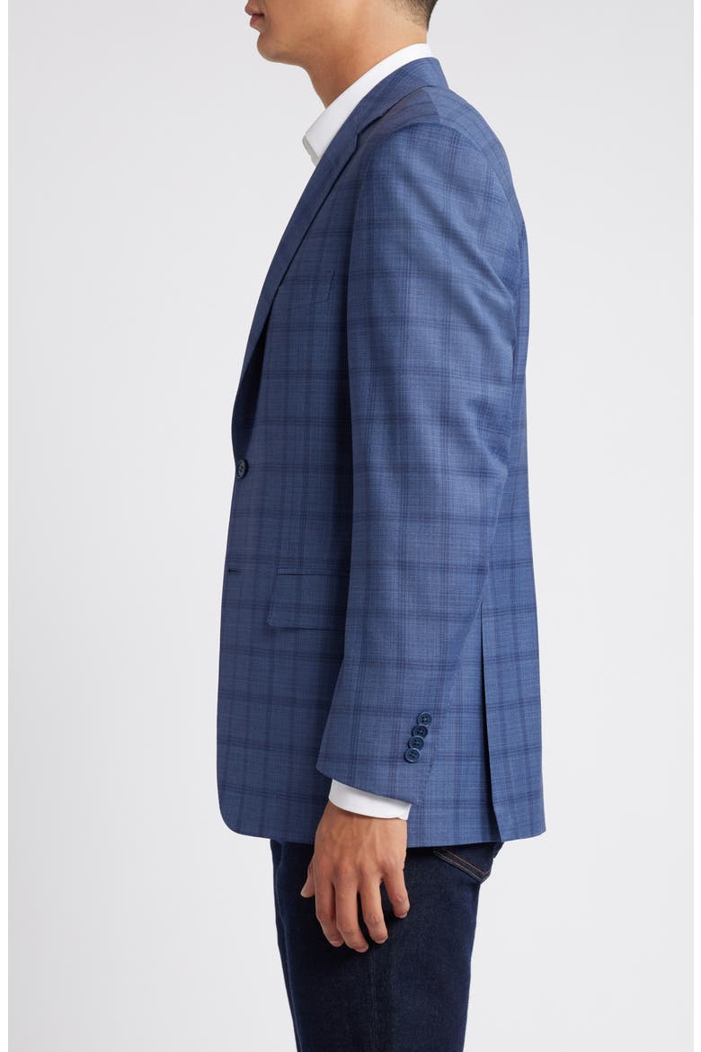 Siena Regular Fit Check Stretch Wool Sport Coat, Alternate, color, BLUE