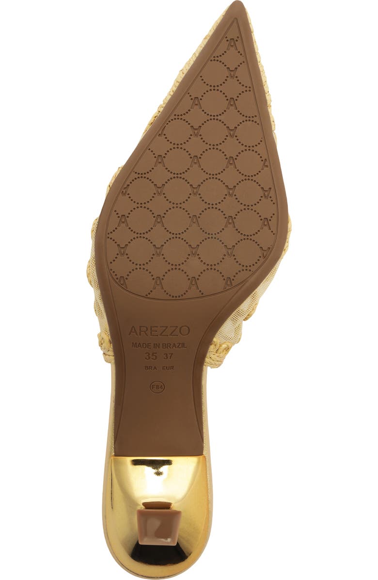 Arezzo Liz Slingback Pump, Alternate, color, Natural Gold