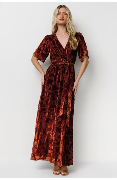 Uma Velvet Maxi Dress
