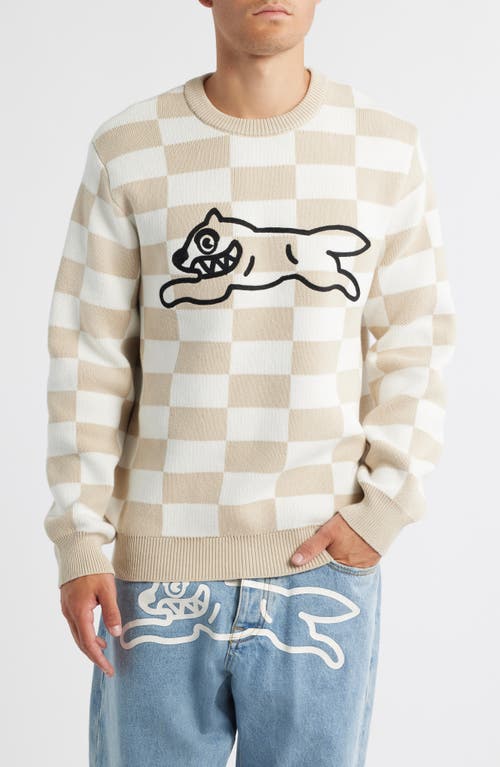 Icecream Check Logo Sweater In Neutral