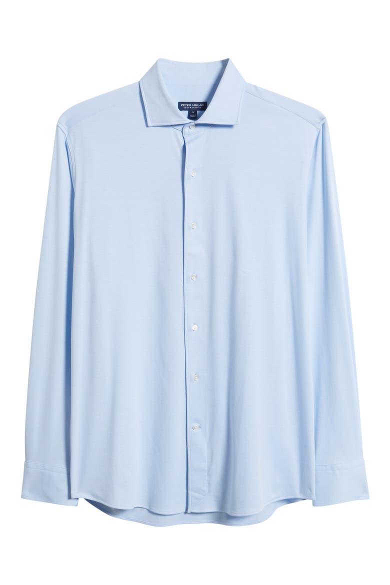Excursionist Flex Tailored Fit Wrinkle Resistant Button-Up Shirt, Alternate, color, BLUE FROST