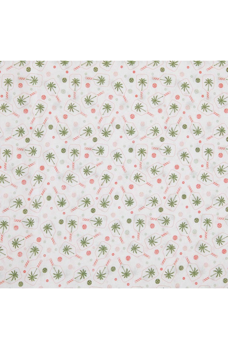 Tommy Bahama Pickleball Palm 200 Thread Count Cotton Percale Sheet Set, Alternate, color, White