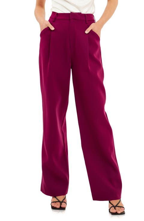 Classic Pleated Suit Trousers