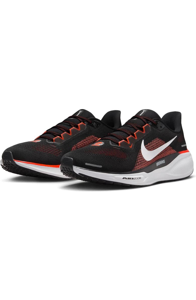 Nike Unisex Nike Black Cleveland Browns Zoom Pegasus 41 Running Shoes, Alternate, color, Black