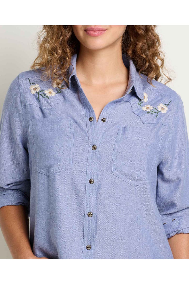 Re-Form Western Long Sleeve Shirt, Alternate, color, Dew Embroidery