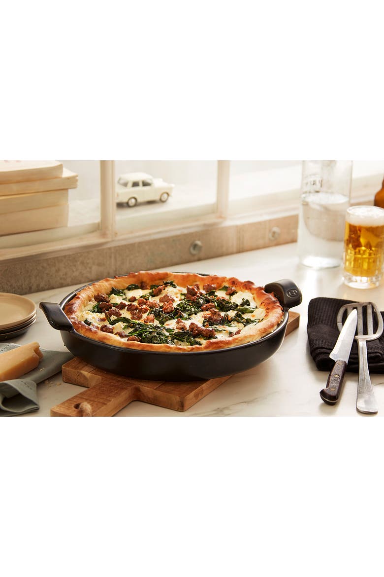 12-Inch Round Deep Dish Pizza Pan, Alternate, color, Charcoal