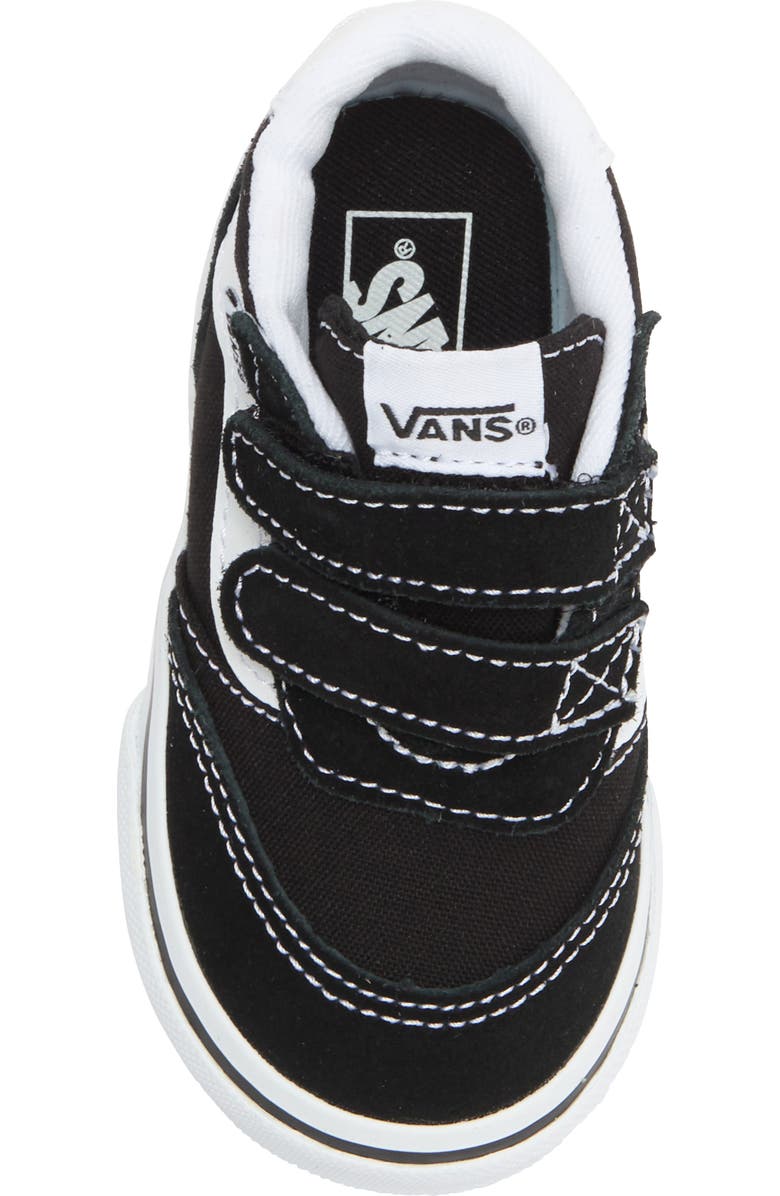 Vans Brooklyn Mid Top Sneaker, Alternate, color, Suede/Canvas Black/White