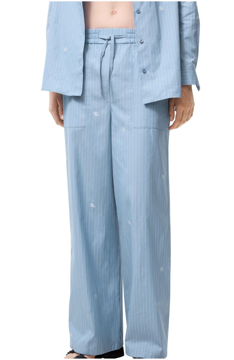 Burberry EKD Fil Coupé Striped Trousers, Main, color, Cornflower Blue