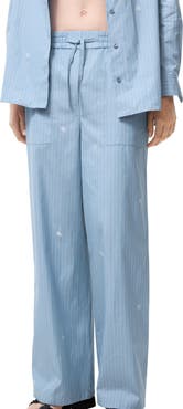 Burberry EKD Fil Coupé Striped Trousers