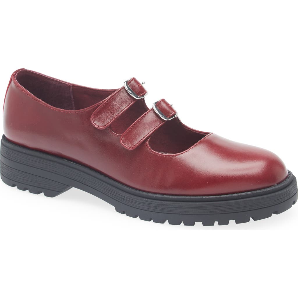 Steve Madden Alba Mary Jane Pump In Red