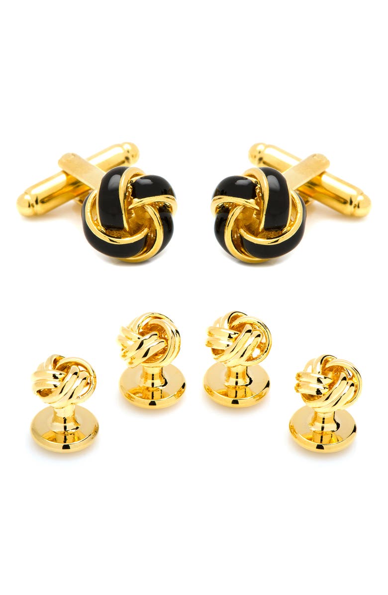 Cufflinks, Inc. Knot Cuff Links & Shirt Stud Set, Main, color, 
