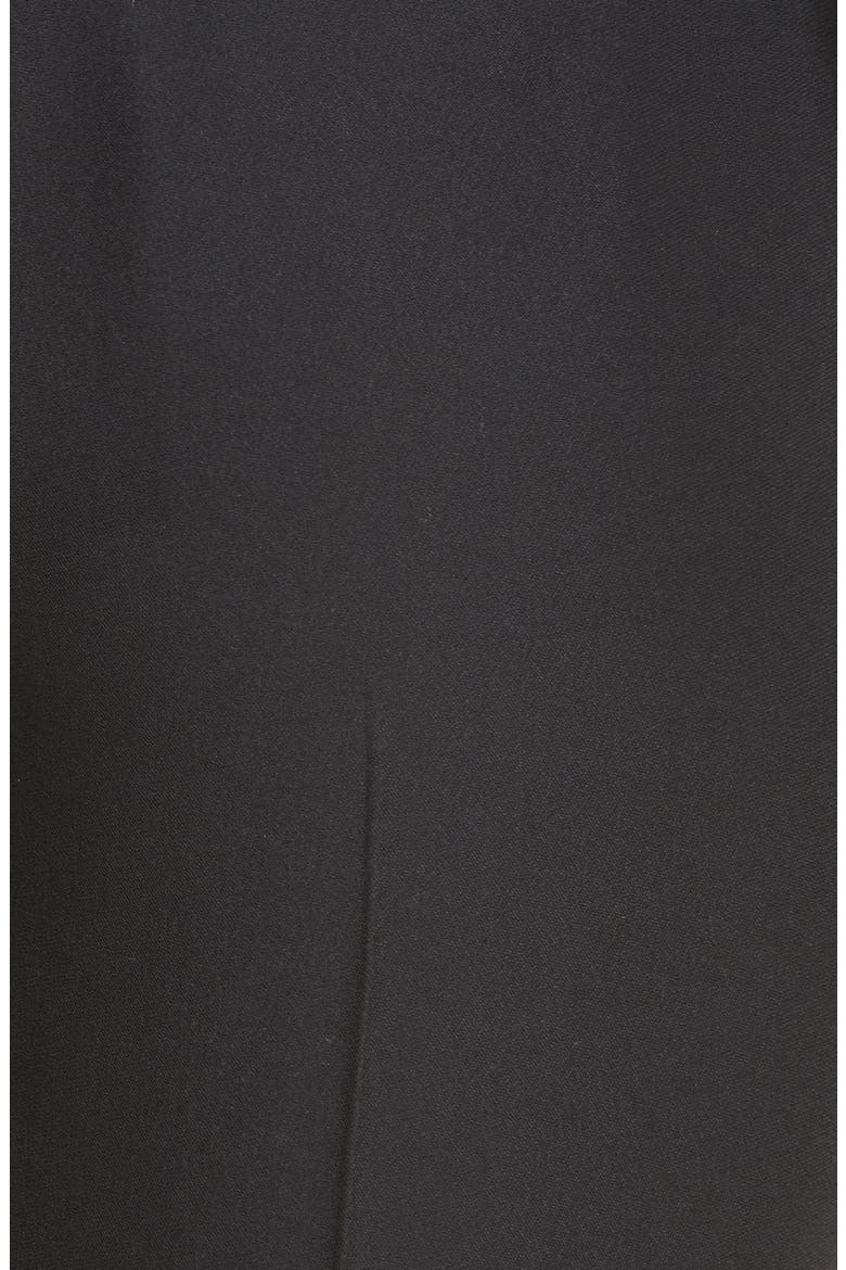 Alexander McQueen Slim Fit Crop Pants, Alternate, color, BLACK