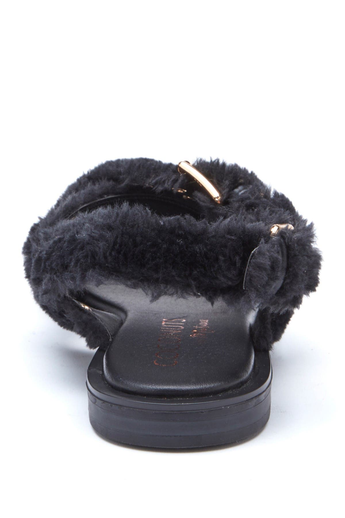 Matisse Ray Faux Fur Slingback Sandal, Alternate, color, 