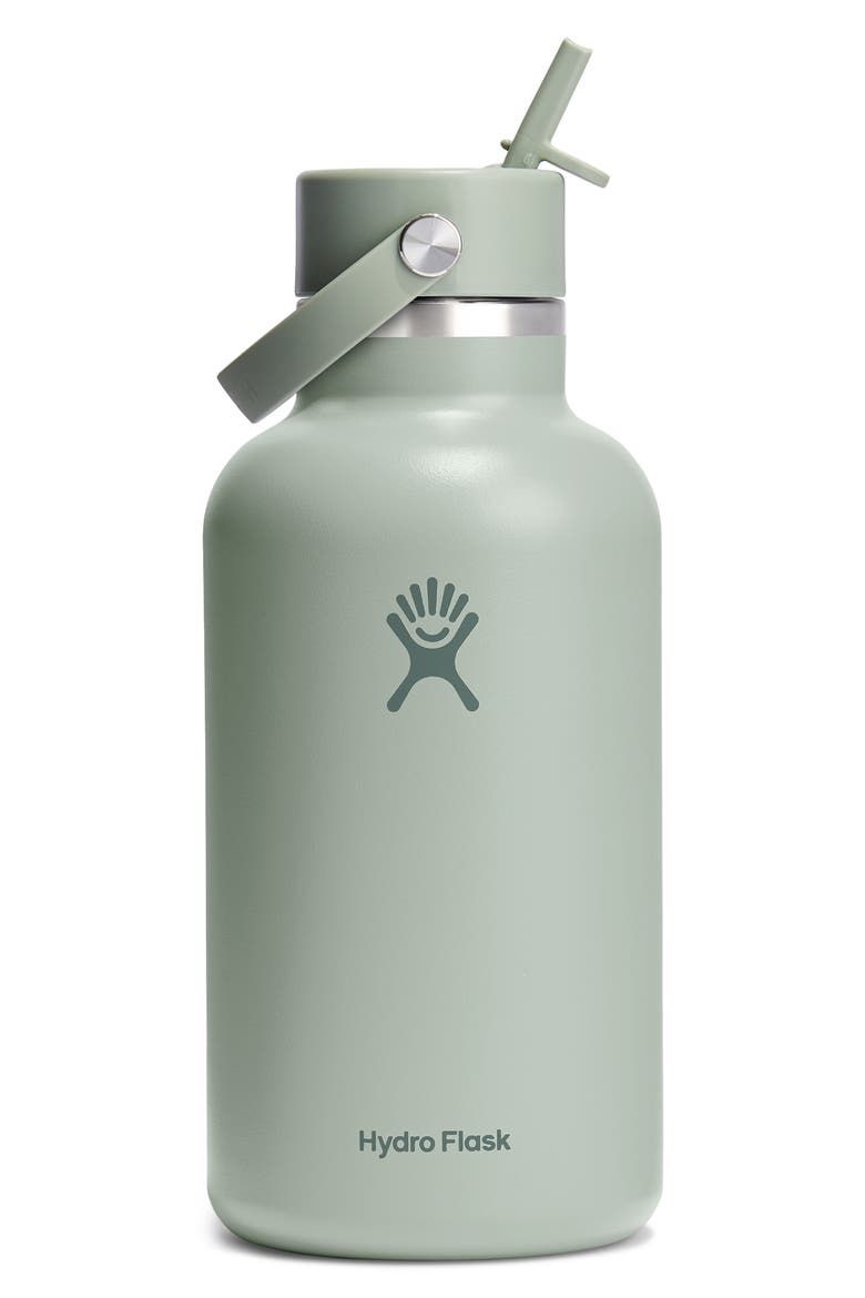 64-Ounce Wide Mouth with Flex Straw Cap, Main, color, AGAVE