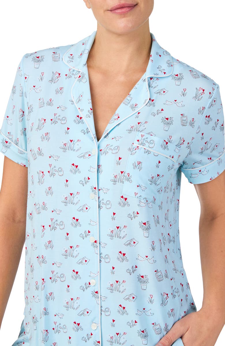 Kate Spade New York print short pajamas, Alternate, color, 