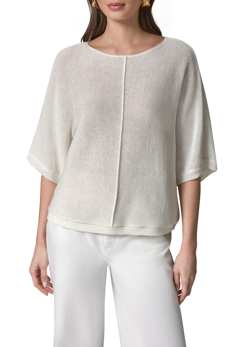 Dolman Sleeve Ballet Neck Sweater, Main, color, LIMONCELLO