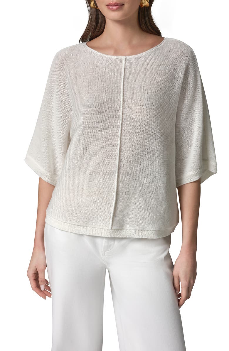 Donna Karan New York Dolman Sleeve Ballet Neck Sweater, Main, color, Limoncello